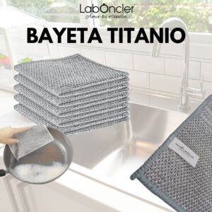 Bayetas de titanio de Laboncler para limpieza eficaz