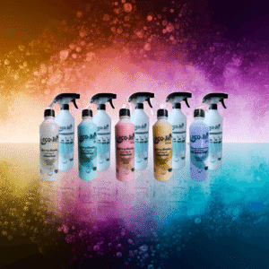 Cinco botellas de Eco-jin con sus difusores