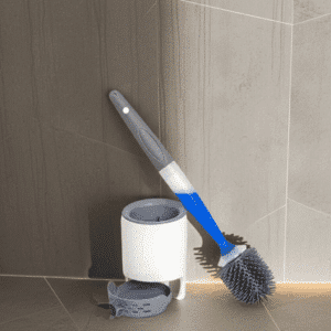 Escobilla de WC de silicona – Con dispensador integrado para máxima higiene