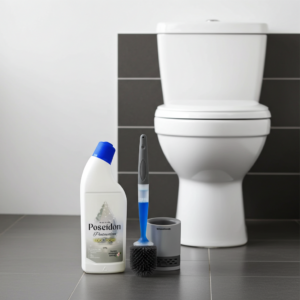 Pack WC Ready con una botella de Poseidon y una escobilla de WC de Laboncler